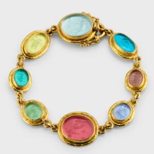 Elizabeth Locke Multi Intaglio Oval Link Bracelet Bracelets Bailey's Fine Jewelry