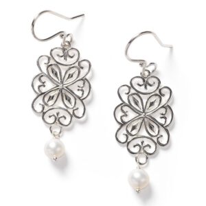 Southern Gates Silver Charlotte Earrings Dangle/Drop Earrings Bailey's Fine Jewelry