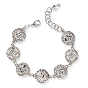 Southern Gates Silver Diamond-Cut Dogwood Bracelet Bracelets Bailey's Fine Jewelry