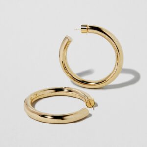 Jennifer Fisher 1.5″ Samira Baby Hoop Earrings Earrings Bailey's Fine Jewelry