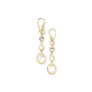 Ippolita Small 4-Stone Linear Drop Earrings in 18K Gold Dangle/Drop Earrings Bailey's Fine Jewelry