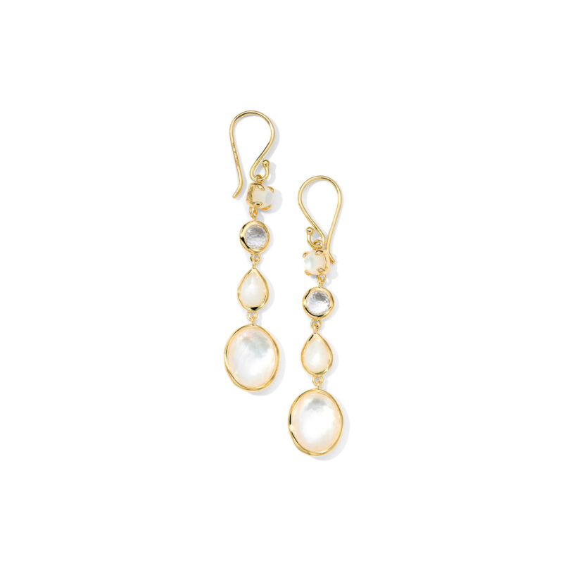 Ippolita Small 4-Stone Linear Drop Earrings in 18K Gold