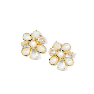 Ippolita 18KT Gold Polished Rock Candy Small 8-Stone Cluster Earrings Earrings Bailey's Fine Jewelry