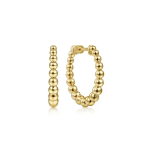 Gabriel 14K Yellow Gold 20mm Bujukan Classic Hoop Earrings Earrings Bailey's Fine Jewelry