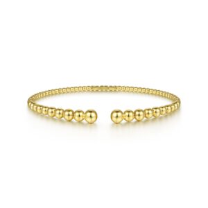 Gabriel 14K Yellow Gold Bujukan Open Bangle Bangle & Cuff Bracelets Bailey's Fine Jewelry