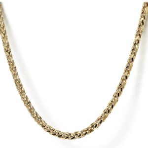 Gabriel 22 Inch 14K Yellow Gold Mens Wheat Chain Necklace Chain Necklace Bailey's Fine Jewelry