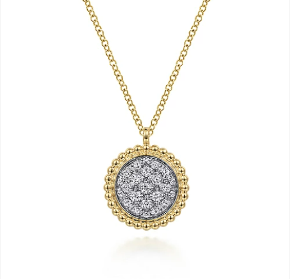 Gabriel 14K Yellow Gold Bujukan and Diamond Pavé Pendant Necklace