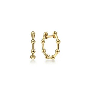Gabriel 14K Yellow Gold Bujukan Station Huggie Earrings Earrings Bailey's Fine Jewelry