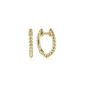 Gabriel 14K Yellow Gold Bujukan Huggie Earrings Earrings Bailey's Fine Jewelry