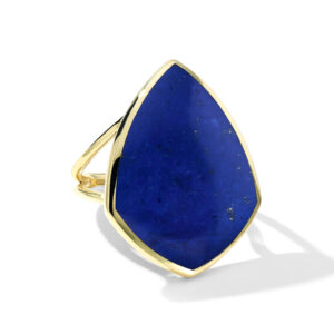 Ippolita 18KT Gold Polished Rock Candy Kite-Shaped Ring in Lapis Fashion Rings Bailey's Fine Jewelry