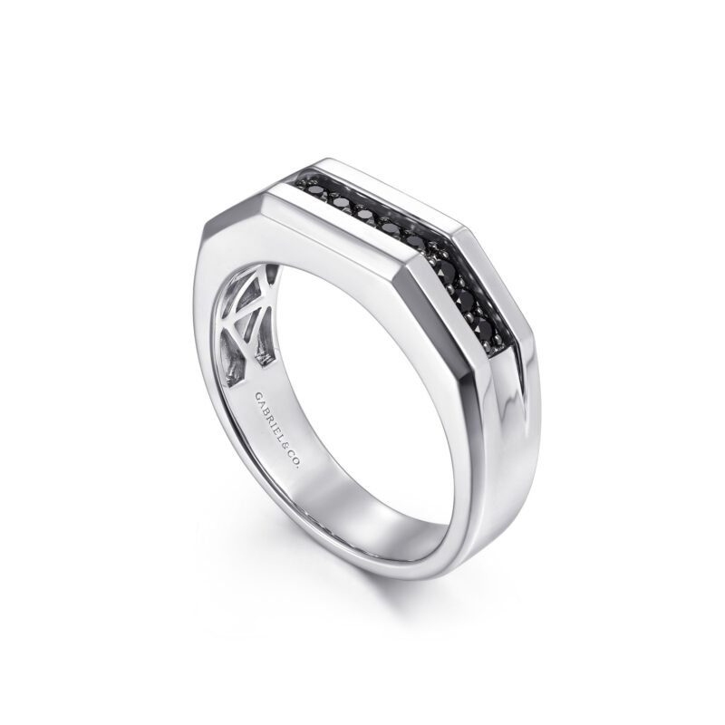 Oxidized Filigree Design Band Silver Ring Female Jewelry - Gem O Sparkle
