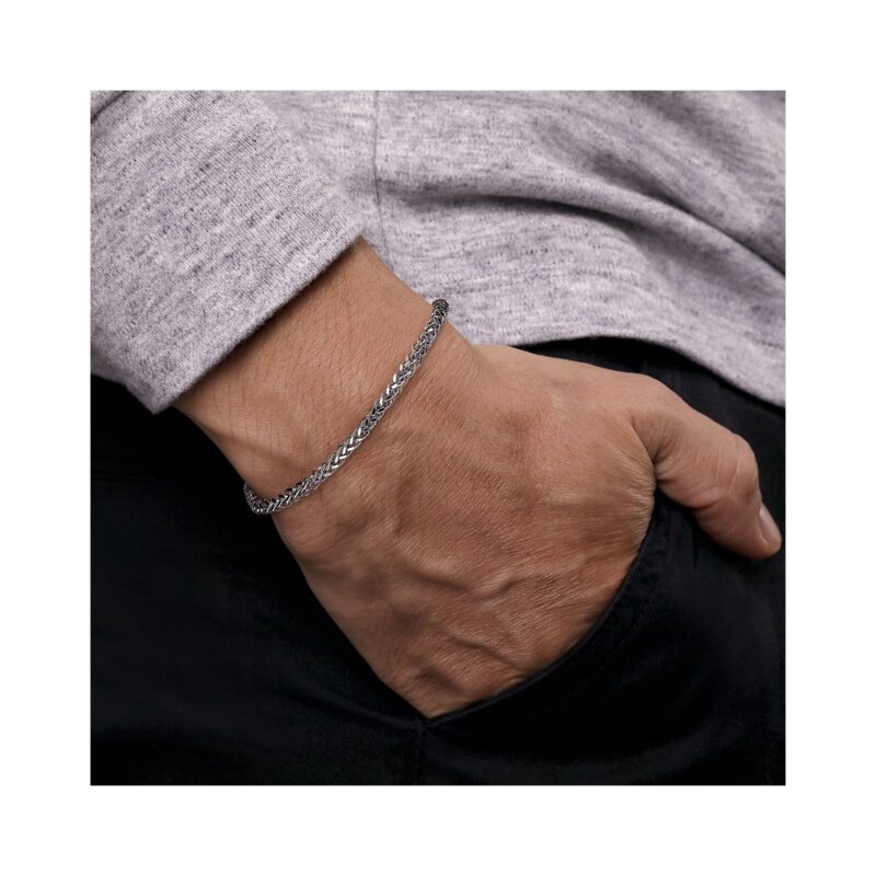 Men's Diamond I-Link Bracelet 3/4 ct tw Sterling Silver 8.5