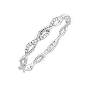 Bailey’s Sterling Collection Diamond Infinity Twist Ring Fashion Rings Bailey's Fine Jewelry