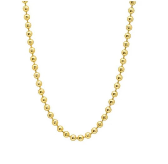 14KT Gold Ball Chain Necklace