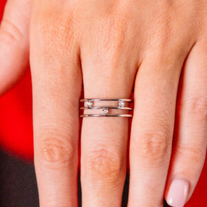 Bailey's Sterling Collection Diamond Bezel Ring