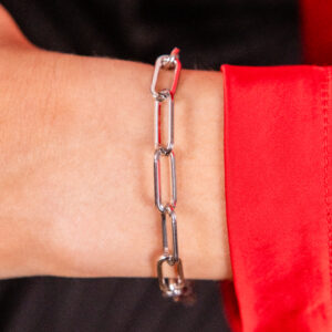 Bailey's Sterling Collection Paperclip Link Bracelet