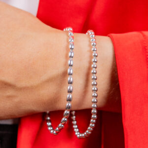 Bailey's Sterling Collection Beaded Stretch Bracelet