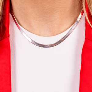 Bailey's Sterling Collection Thin Herringbone Chain Necklace