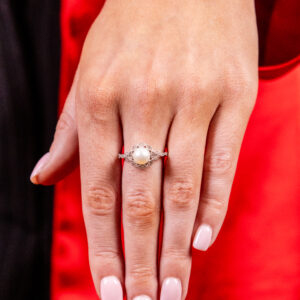 Bailey's Sterling Collection Diamond Pearl Ring