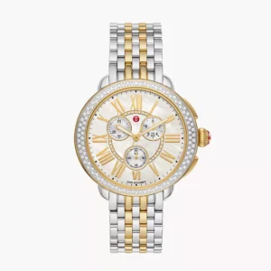 Michele Serein Two-Tone 18K Gold-Plated Diamond Watch Watches Bailey's Fine Jewelry