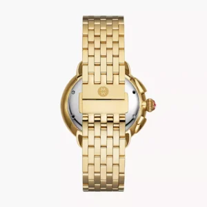 Michele Serein 18K Gold-Plated Diamond Watch