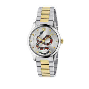 Gucci G-Timeless Snake Two Tone Watch