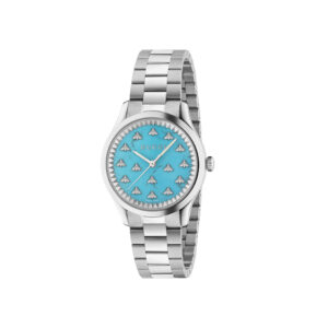Gucci G-Timeless Turquoise Bee Watch Watches Bailey's Fine Jewelry