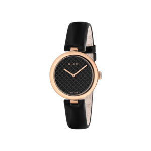 Gucci Diamantissima Black Lacquered Dial Watch Watches Bailey's Fine Jewelry