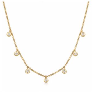 Bailey’s Icon Collection Diamond Station Drop Necklace Necklaces & Pendants Bailey's Fine Jewelry