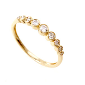 Bailey’s Icon Collection Round Diamond Bezel Band Ring Fashion Rings Bailey's Fine Jewelry