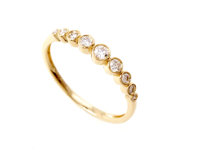 Bailey's Icon Collection Round Diamond Bezel Band Ring