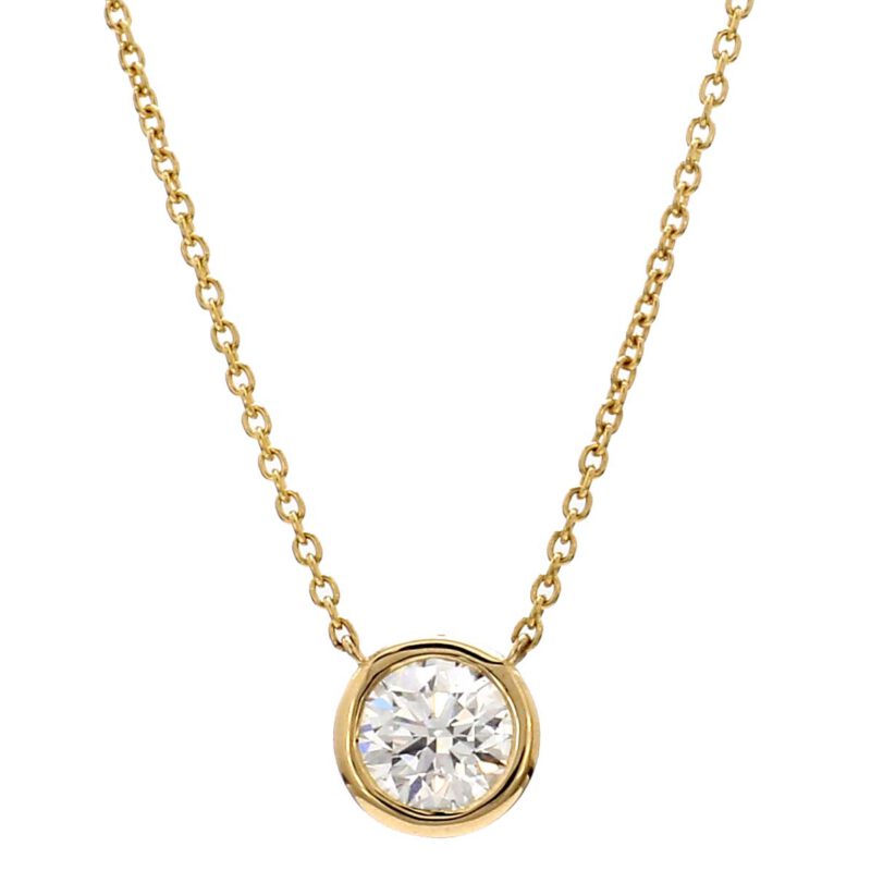 Bailey's Club Collection 0.7CT Best Bezel Diamond Pendant Necklace