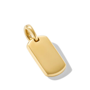David Yurman Chevron Tag in 18K Yellow Gold, 21mm DY Bailey's Fine Jewelry