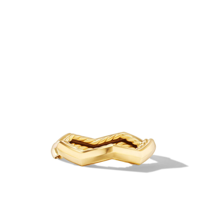 David Yurman Zig Zag Stax Ring in 18K Yellow Gold, 3mm