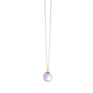 Ippolita Rock Candy Amethyst Mini Teardrop Pendant Necklace in 18K Gold Necklaces & Pendants Bailey's Fine Jewelry