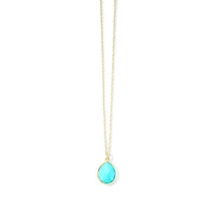 Ippolita Rock Candy Turquoise Mini Teardrop Pendant Necklace in 18K Gold Necklaces & Pendants Bailey's Fine Jewelry