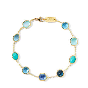 Ippolita Rock Candy Waterfall 9-Stone Confetti Bracelet in 18K Gold Bracelets Bailey's Fine Jewelry