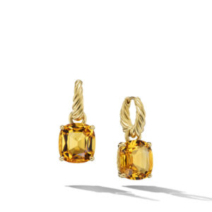 David Yurman Marbella™ Drop Earrings in 18K Yellow Gold with Citrine, 25mm DY Bailey's Fine Jewelry
