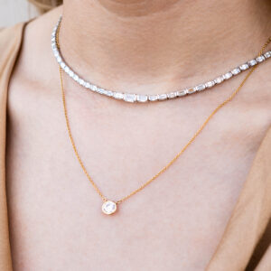 Bailey's Club Collection 2CT Best Bezel Diamond Pendant Necklace