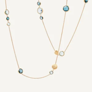 Marco Bicego Jaipur Color 18K Yellow Gold Mixed Topaz Necklace